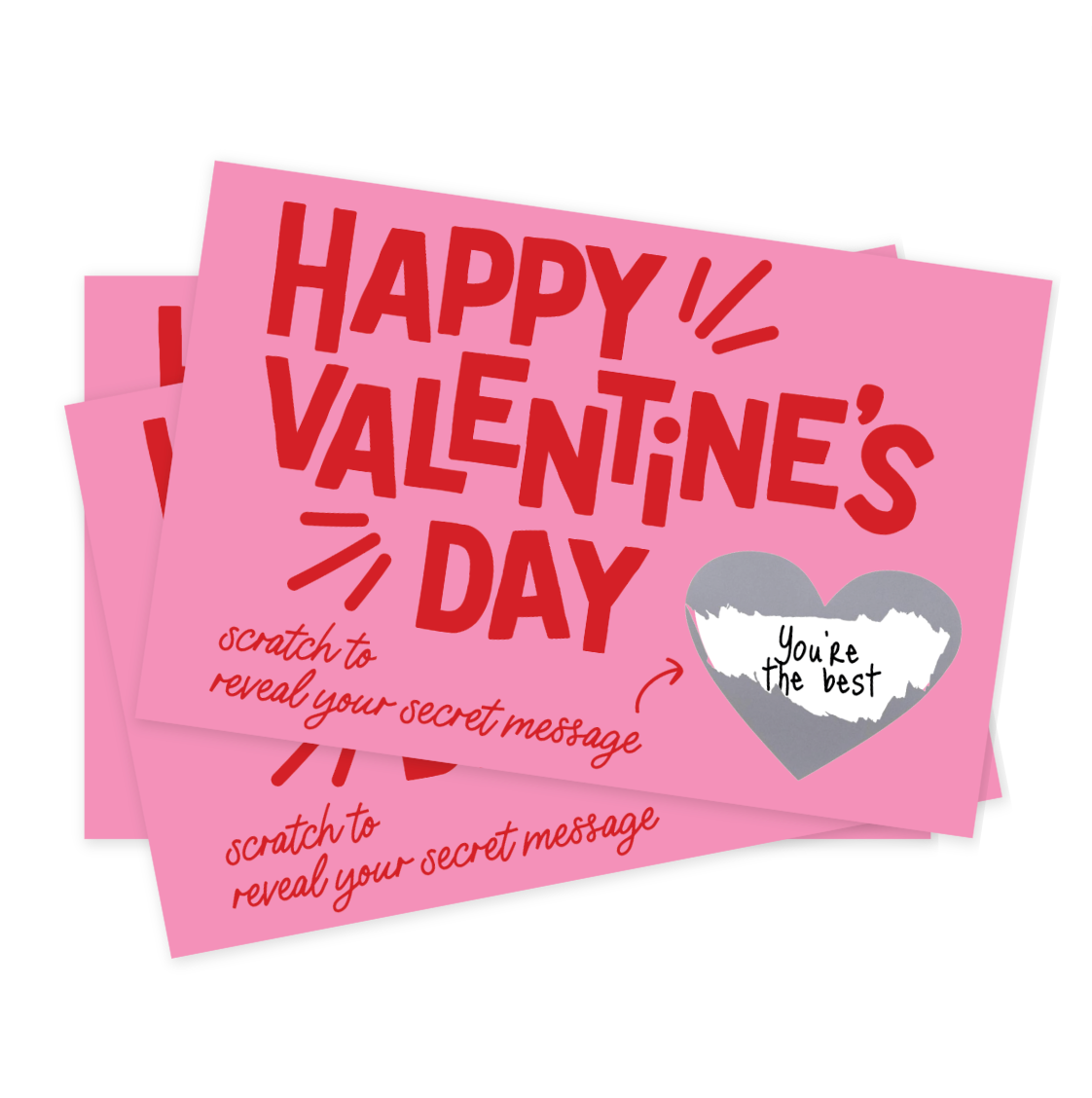 Valentine Scratch-Off Cards, 24 pk